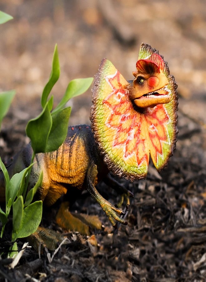 BAREPEPE Dinosaur Toys for Kids,Tyrannosaurus Toy with Action Figure,Realistic Jurassic Dinosaur Park Figurines Gift Dinosaur Toys T-Rex Edition(25cm X 10cm Dilophosaurus Rex) - Image 3